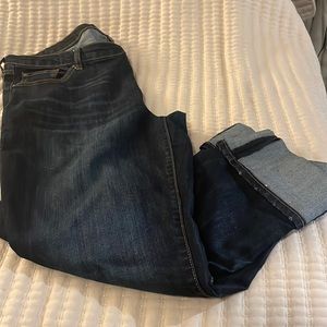 Ankle (5/8) Cuffed Gap Jeans Size 18 with Stretch